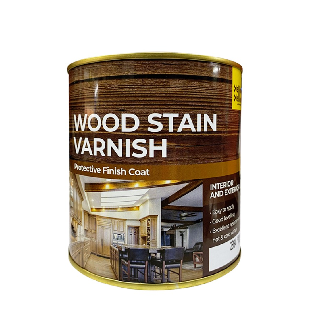 Yellowyellow CLEAR COAT Wood Stain Varnish 1L Protective Finish Coat For INTERIOR & EXTERIOR
